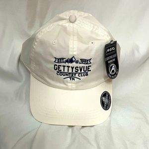 Gettyesvue Country Club White Cap NWT Golf, Tennis, Baseball style hat
